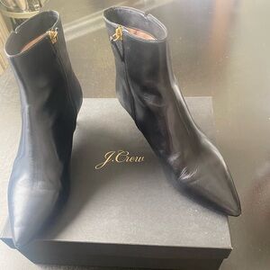 J.Crew Black Kitten Heel Boots